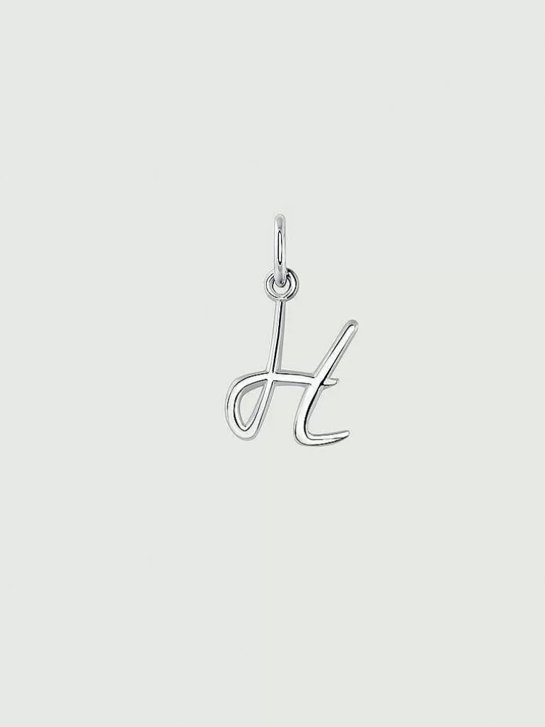 Charms De Letras-Aristocrazy Charm De Plata 925 Con Inicial H