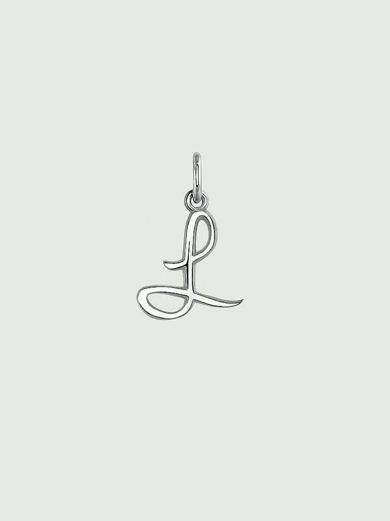 Conectores-Aristocrazy Charm De Plata 925 Con Inicial L