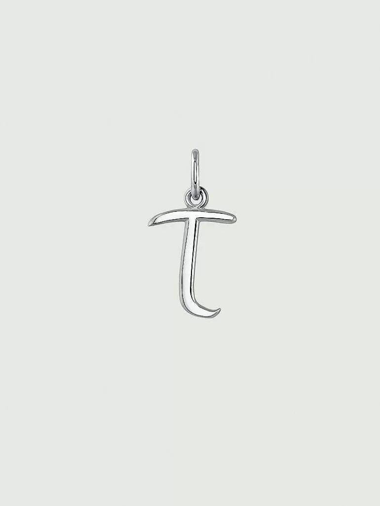 Charms De Letras-Aristocrazy Charm De Plata 925 Con Inicial T