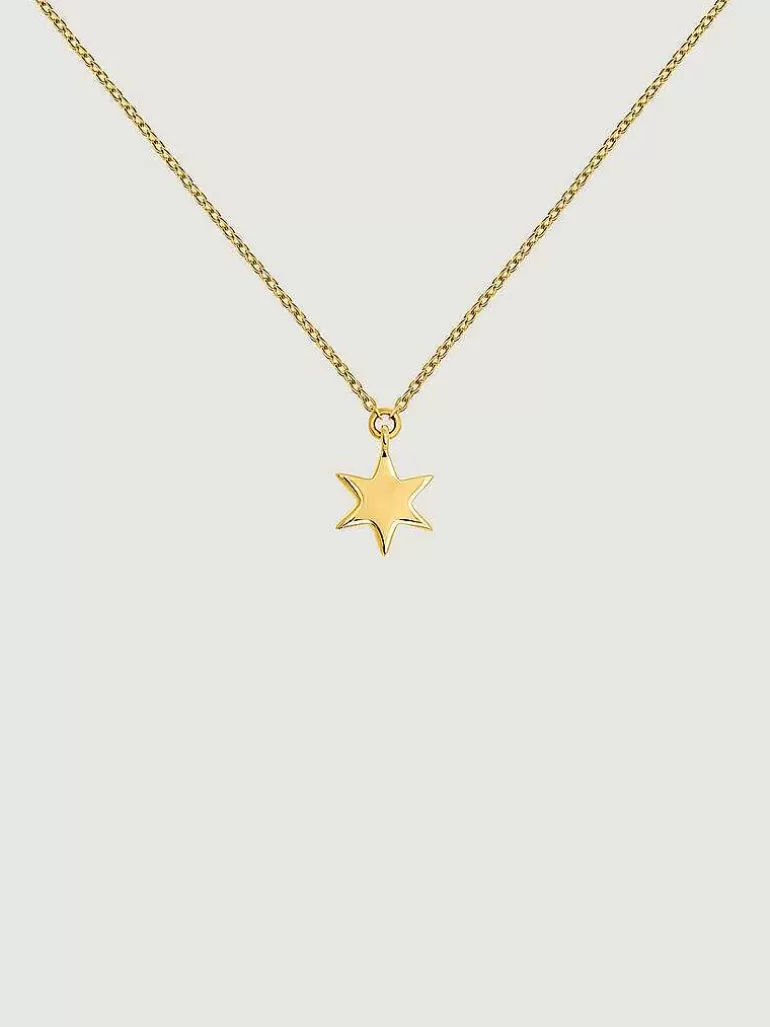 Collares De Oro-Aristocrazy Colgante De Oro Amarillo De 9K Con Estrella