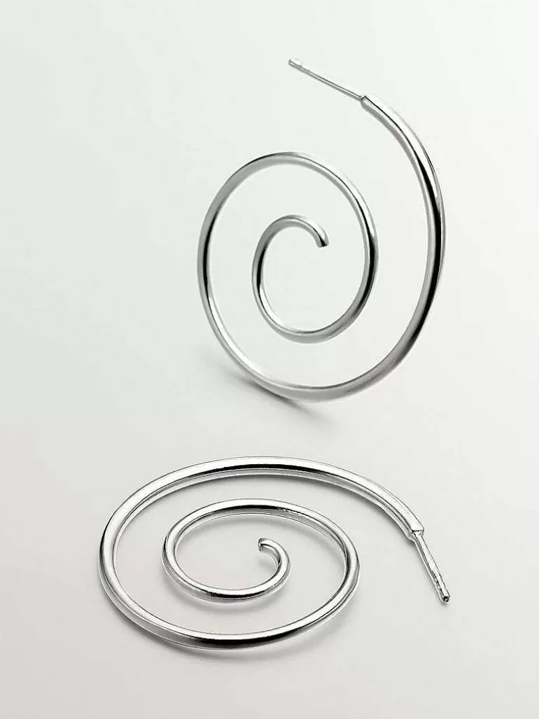 Joyas Personalizadas-Aristocrazy Pendientes En Espiral De Plata 925