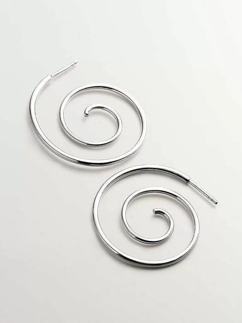 Joyas Personalizadas-Aristocrazy Pendientes En Espiral De Plata 925